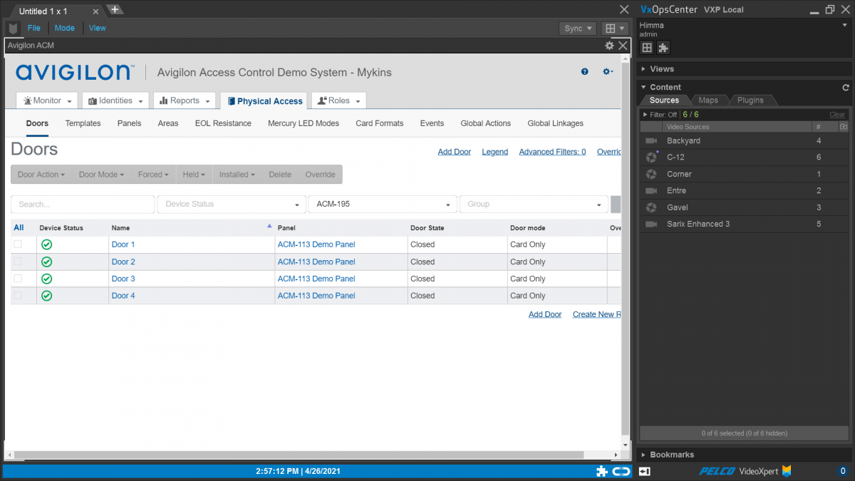 Avigilon Access Control Manager Pelco